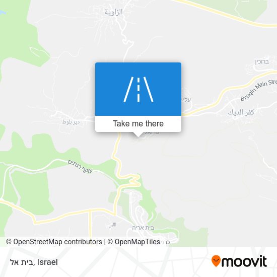 בית אל map