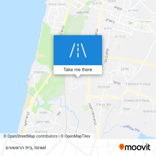 בית הראשונים map