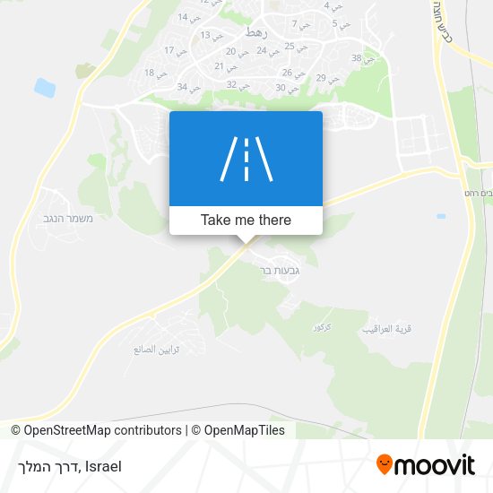 דרך המלך map