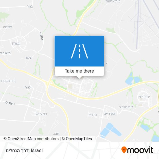 דרך הנחלים map