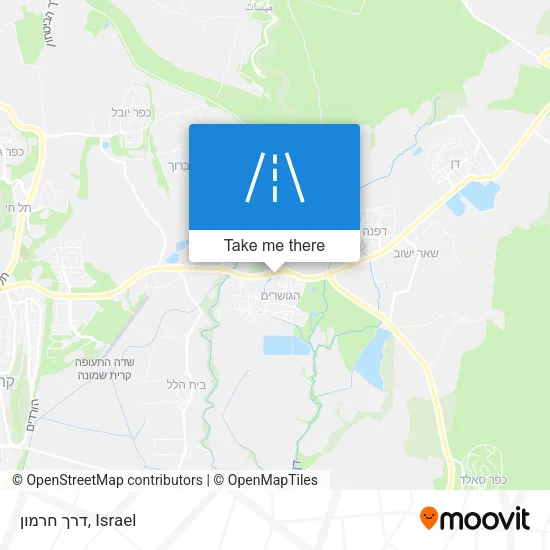 דרך חרמון map