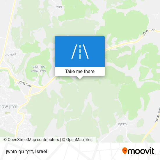 Карта דרך נוף חורשן