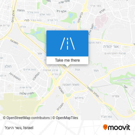 גשר היובל map