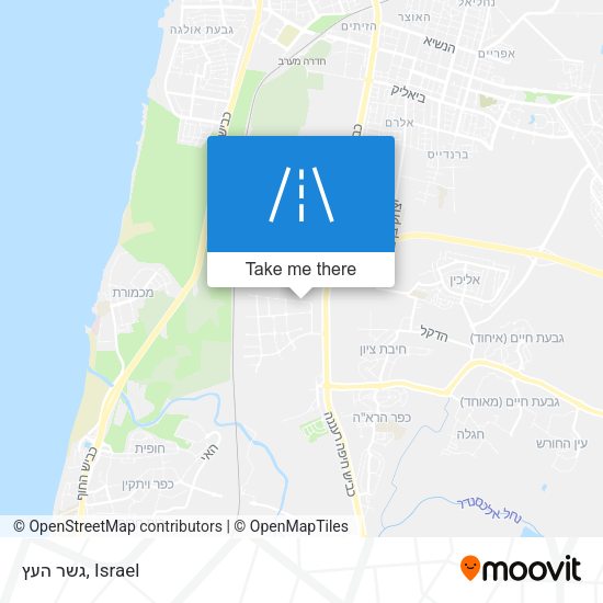 גשר העץ map