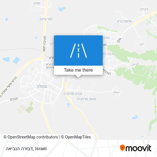 דבורה הנביאה map