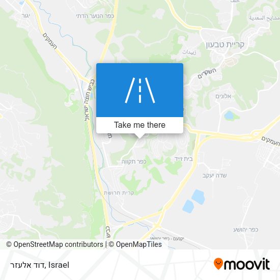 דוד אלעזר map