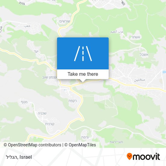 הגליל map