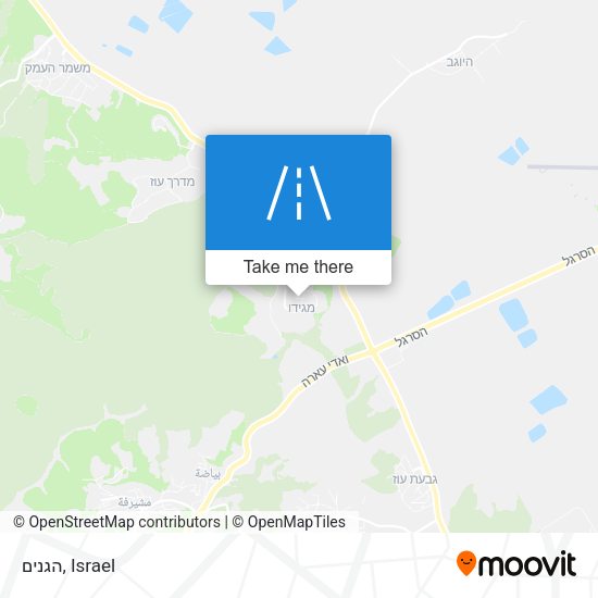 הגנים map