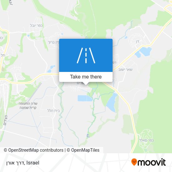 דרך אורן map