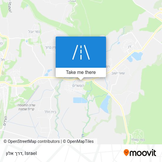 דרך אלון map