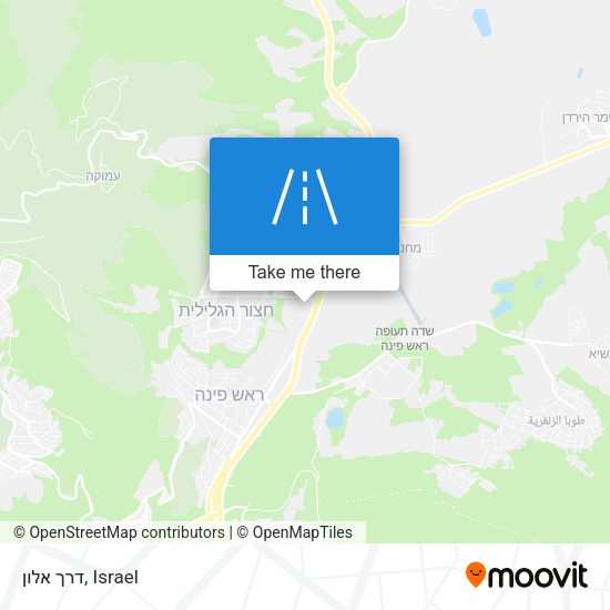 דרך אלון map