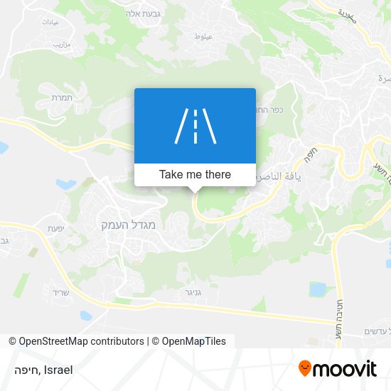 חיפה map