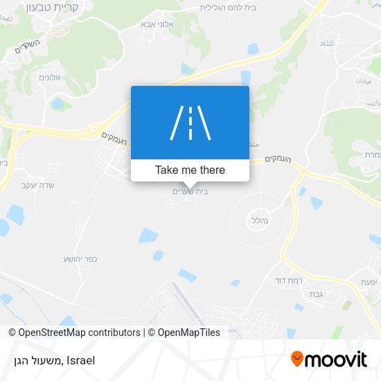 משעול הגן map