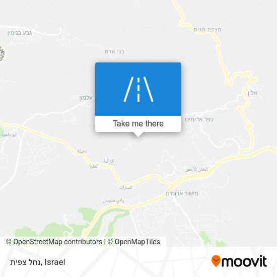 נחל צפית map