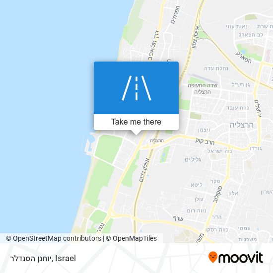 יוחנן הסנדלר map