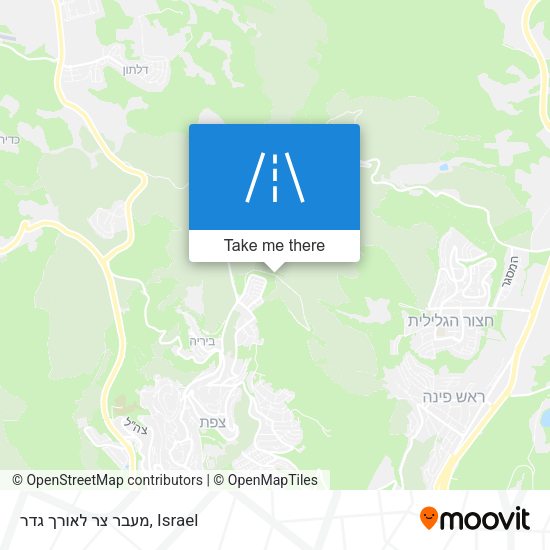 Карта מעבר צר לאורך גדר
