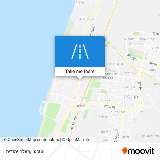 מעלה יהודית map