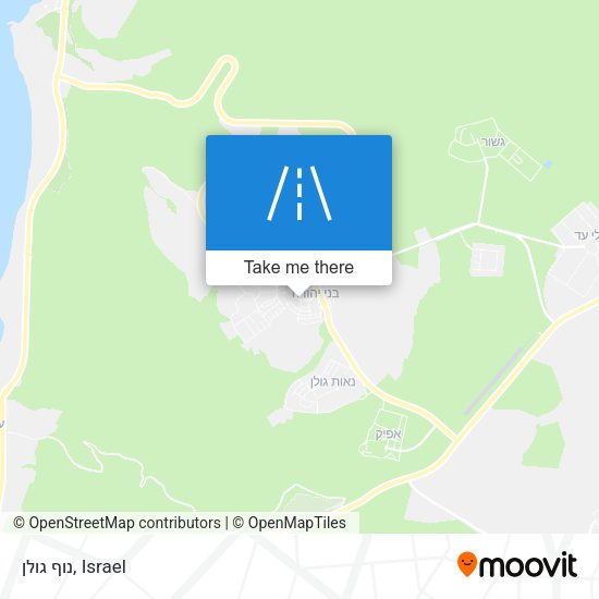 Карта נוף גולן