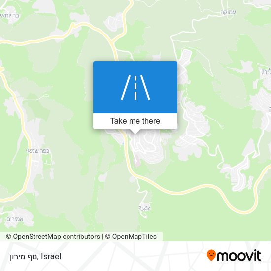 Карта נוף מירון