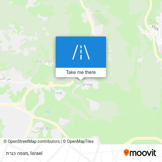 מצפה כנרת map