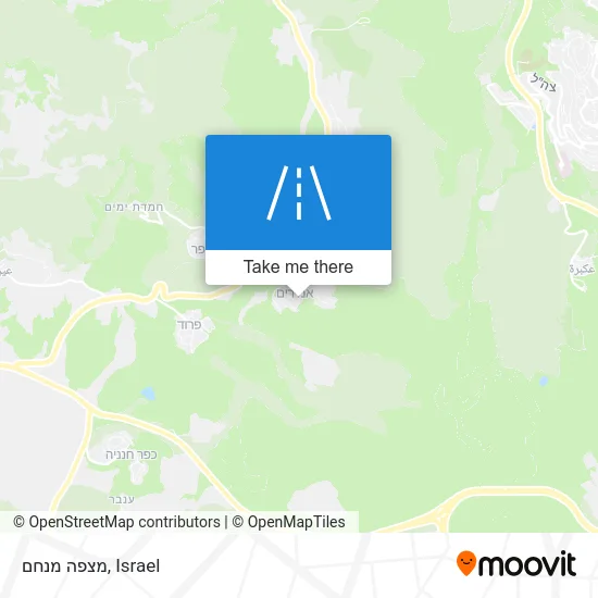 Карта מצפה מנחם