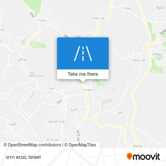 מבוא הדס map