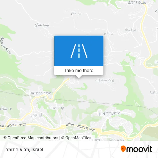 Карта מבוא התומר