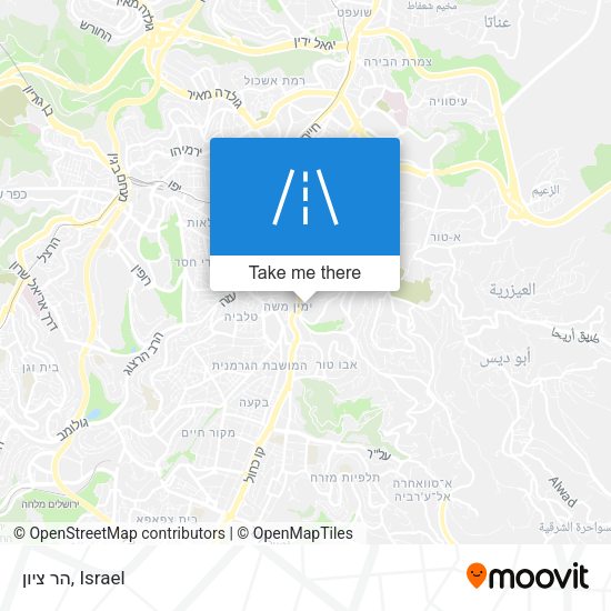 Карта הר ציון