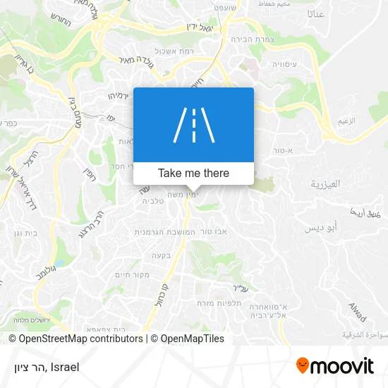 Карта הר ציון