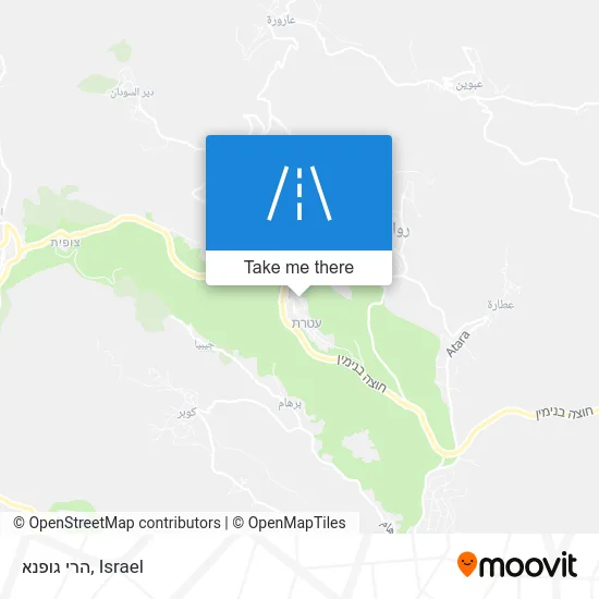 Карта הרי גופנא