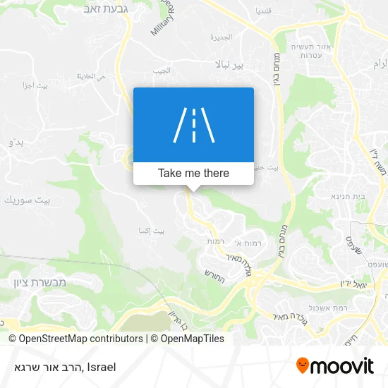 Карта הרב אור שרגא