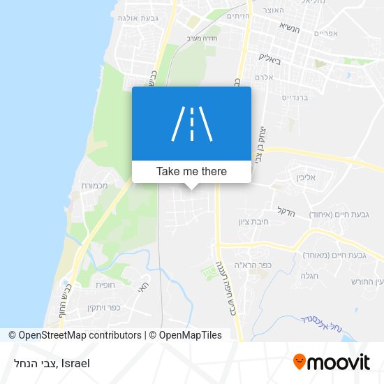 צבי הנחל map