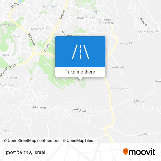 עמנואל זיסמן map