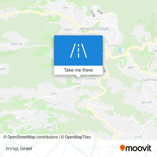 Карта קורנית