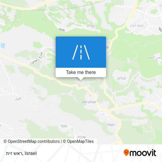 ראש זית map