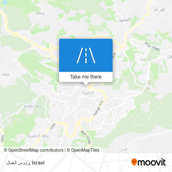 رؤوس الجبال map