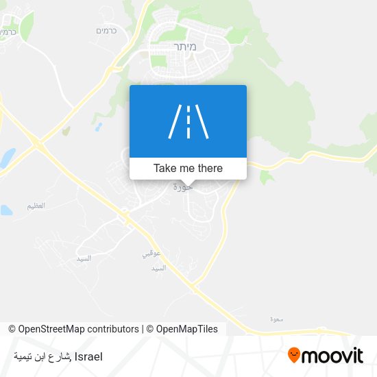 شارع ابن تيمية map
