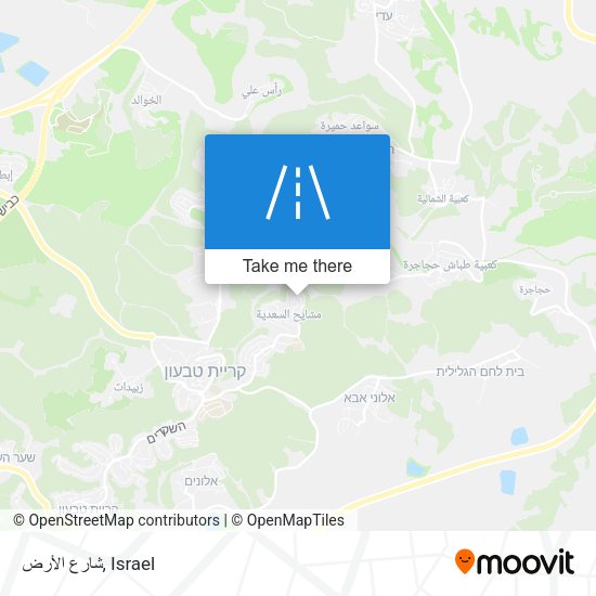 شارع الأرض map
