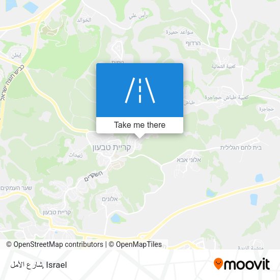 شارع الأمل map