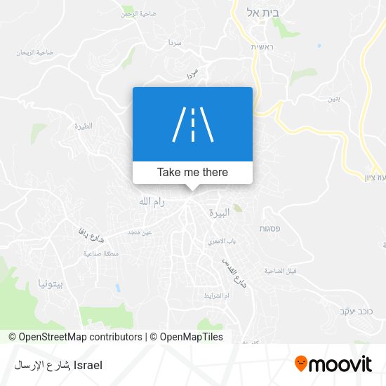 شارع الإرسال map
