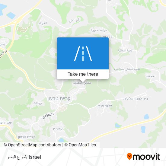 شارع البخار map