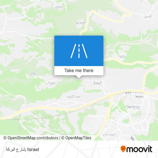 شارع البركة map