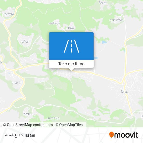 شارع البصة map