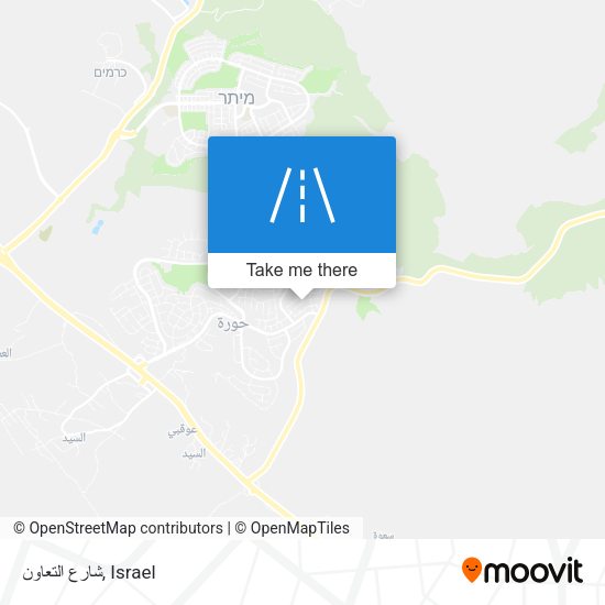 شارع التعاون map
