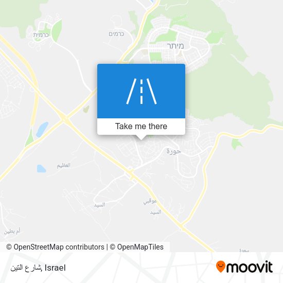 شارع التين map