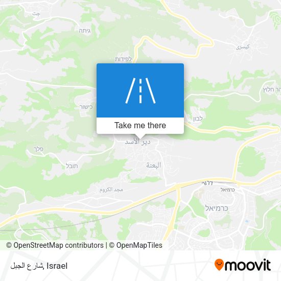 شارع الجبل map