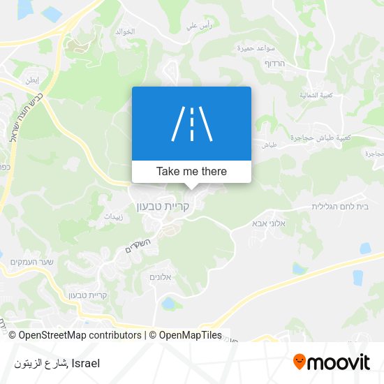 شارع الزيتون map