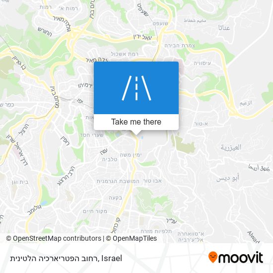 רחוב הפטריארכיה הלטינית map