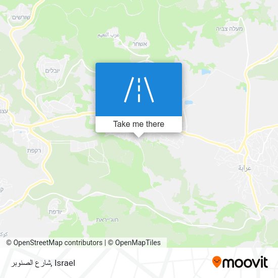 شارع الصنوبر map