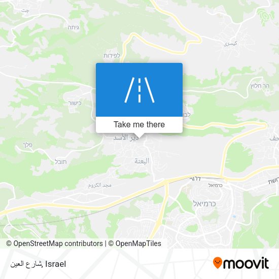 شارع العين map